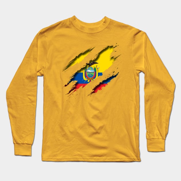 Ecuador Long Sleeve T-Shirt by blackcheetah